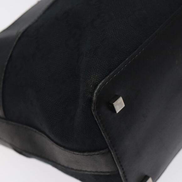 GUCCI GG Canvas Shoulder Bag Black Silver 0014302 - Picture 13 of 16
